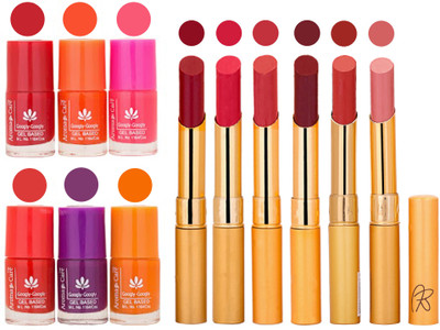 

Aroma Care Nail Polish Set and Rythm Lipstick Sets ( Modern Shades) 1803201716(Set of 12)