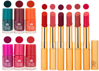 

Aroma Care Famous Combo of Nail Polish with Rythm Long Lasting Lipstick Sets 183201761(Set of 12)