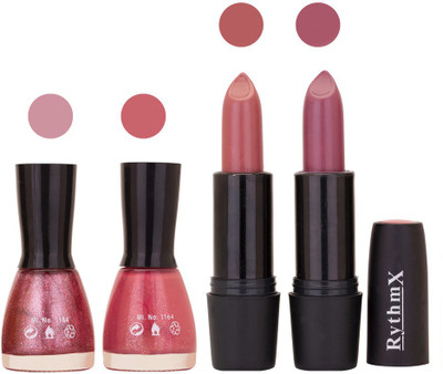 

Rythmx FB NAIL POLISHES BLACK LIPSTICKS IMPORTANT COMBO 35(Set of 4)