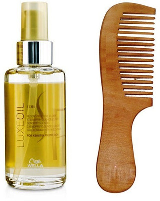 

Wella Professionals Wella Luxeoil For kertain Protection Serum 100ml With 19 cm Comb(Set of 1)