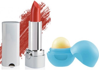 

Blue Heaven Florina Glossy Lipstick (Baked Brick) & Lip Balm Cocoa Butter (8 GM)(Set of 2)