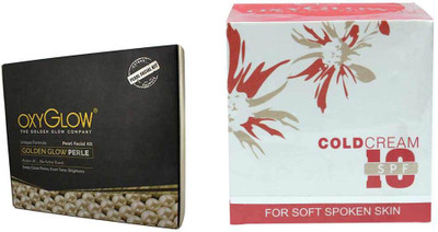 

Oxyglow Golden Glow Radiance Pearl Facial Kit & Cold Cream With Spf-10(Set of 2)