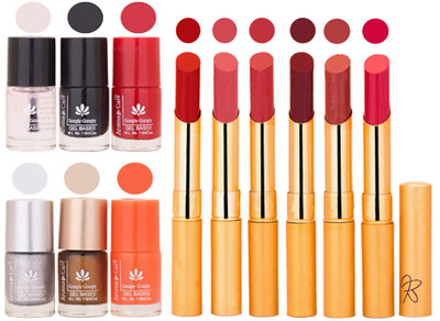 

Aroma Care 6 Nail Polish Set Rythm 6 Pcs Lipstick 6 Awesome Color for Fashion Women 2332017048(Set of 12)