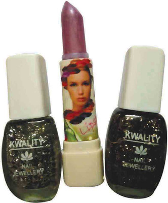 

Kwality Makeup kit with Lipstick, Nail Paint-Al(Set of 3)