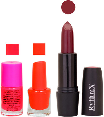 

Rythmx SF RYTH BLK LIPSTICKS AND NAIL POLISH IMPORTANT COMBO 16(Set of 3)