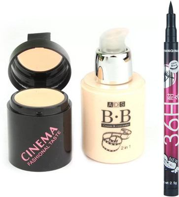

ADS Foundation & Concealers with Sketch Pen Eyeliner(Set of 2)