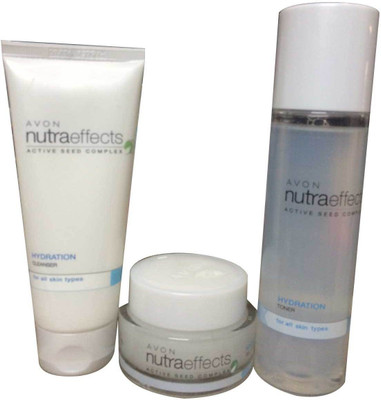 

Avon Nutra Effects Hydration Gel Cream, Toner & Cleanser(Set of 3)