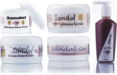 

Adidev Herbals Herbal Skin Whitening Sandal Fairness Face Pack(Set of 5)
