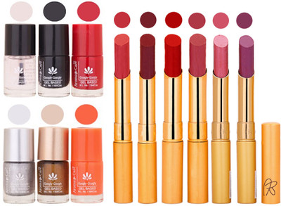 

Aroma Care 6 Nail Polish Set Rythm 6 Pcs Lipstick 6 Awesome Color for Fashion Women 2332017086(Set of)