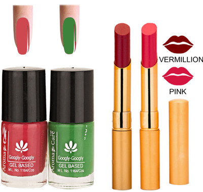 

Aroma Care Nail Polish RHYTHM Pink Lipstick Combo 127(Set of 4)