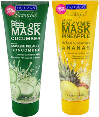 

Freeman 1 Cucumber Mask,1 Pineapple Mask(Set of 2)