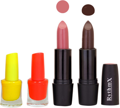 

Rythmx FB RYTH BLK LIPSTICKS AND NAIL POLISH IMPORTANT COMBO 046(Set of 4)