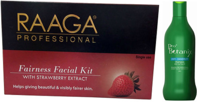 

Raaga Professional Fairness Facial Kit With ProBotanix Anti Dandruff shampoo(Set of 2)