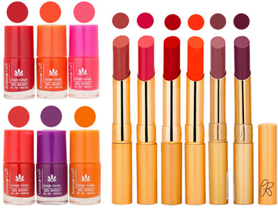 

Aroma Care Nail Polish Set and Rythm Lipstick Sets ( Modern Shades) 1803201846(Set of 2)