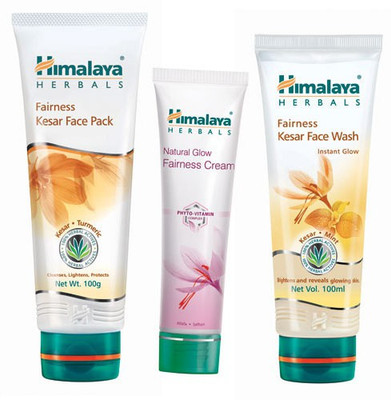 

Himalaya Fairness Face Wash, Face Pack & Fairness Cream(Set of 3)