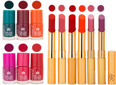 

Aroma Care Famous Combo of Nail Polish with Rythm Long Lasting Lipstick Sets 183201773(Set of 12)