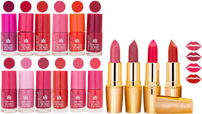 

Aroma Care All About Nail 12 Piece Color Nail Lacquer Combo Set + 4 Rythm Creamy Matte Lipstick Combo 123(Set of 16)