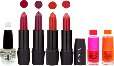 

Rythmx GSR RYTH BLK LIPSTICKS AND NAIL POLISH IMPORTANT COMBO 080(Set of 7)