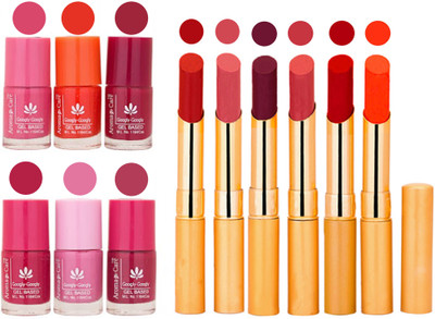

Aroma Care Quick Dry Nail Polish and Rythm Lipstick Combo 1803201926(Set of 12)