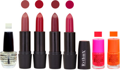 

Rythmx GSR RYTH BLK LIPSTICKS AND NAIL POLISH IMPORTANT COMBO 085(Set of 7)