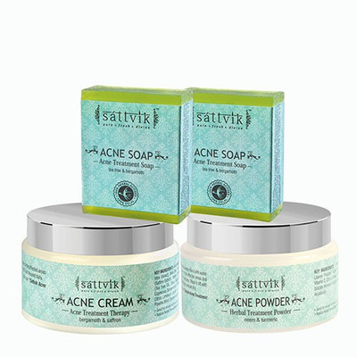 

Sattvik Organics Renewes And Revitailises Damaged Skin Combo-(Set of 4)