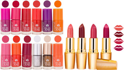 

Aroma Care All About Nail 12 Piece Color Nail Lacquer Combo Set + 4 Rythm Creamy Matte Lipstick Combo 160(Set of 16)