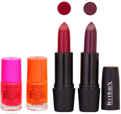 

Rythmx FB RYTH BLK LIPSTICKS AND NAIL POLISH IMPORTANT COMBO 63(Set of 4)