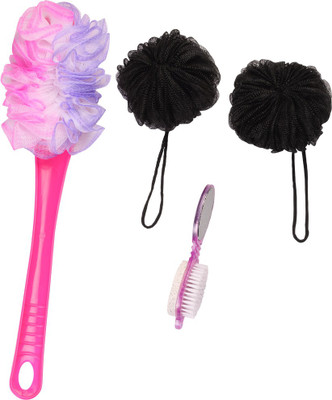 

Hum loofah with handle/foot scruber(Set of 4)