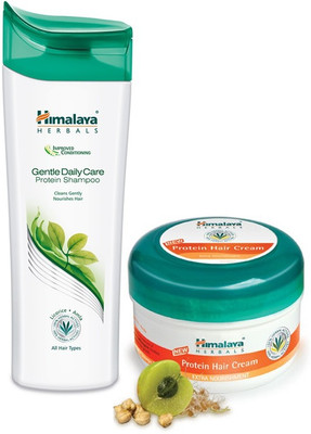 

Himalaya Gentle Daily Care Protein Shampoo & Protein Hair Cream(Set of 2)