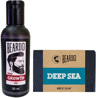 

Beardo Growth Oil 50ml and Deep sea soap 125gm(Set of 2)