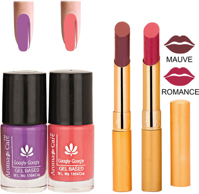 

Aroma Care Nail Polish RHYTHM Mauve Lipstick Combo 087(Set of 4)