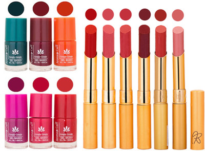 

Aroma Care Famous Combo of Nail Polish with Rythm Long Lasting Lipstick Sets 183201752(Set of 12)