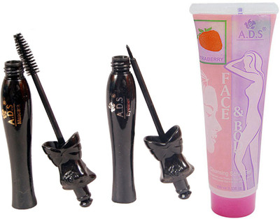 

ADS 1613 Eyeliner, Mascara, Strawberry Cleansing Gel(Set of 3)