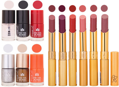 

Aroma Care 6 Nail Polish Set Rythm 6 Pcs Lipstick 6 Awesome Color for Fashion Women 2332017164(Set of 12)
