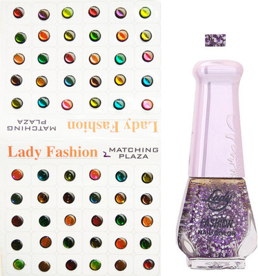 

Lady Fashion Nail Polish And Bindi 0803201734(Set of 2)