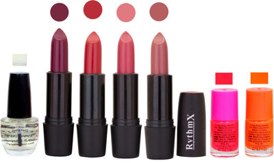 

Rythmx GSR RYTH BLK LIPSTICKS AND NAIL POLISH IMPORTANT COMBO 096(Set of 7)