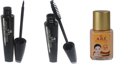 

ADS Waterproof Eyeliner / Mascara / Foundation(Set of 3)