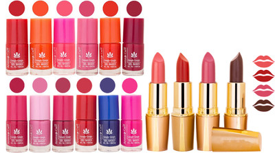 

Aroma Care All About Nail 12 Piece Color Nail Lacquer Combo Set + 4 Rythm Creamy Matte Lipstick Combo 49(Set of 16)