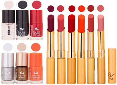 

Aroma Care 6 Nail Polish Set Rythm 6 Pcs Lipstick 6 Awesome Color for Fashion Women 2332017138(Set of 12)
