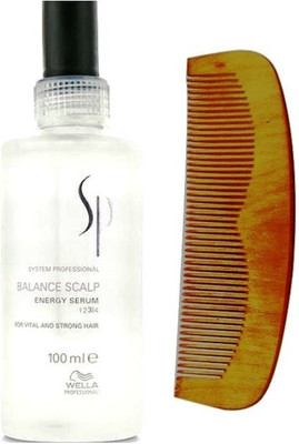 

Wella Professionals Balance Scalp Energy For Vital and Strong Hair Serum 100mL With 19 cm Comb(Set of 1)