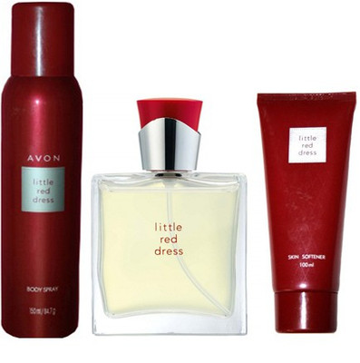 

Avon Little Red Dress Skin Softner, EDP & Body Spray(Set of 3)