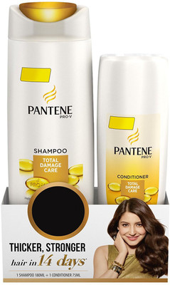 

Pantene Total Damage Care Shampoo, 180ml with Total Care Conditioner, 75ml(Set of 2)