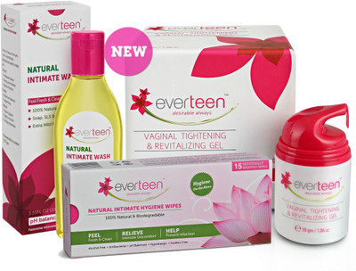 

everteen combo gel 30gm wipes wash(Set of 3)