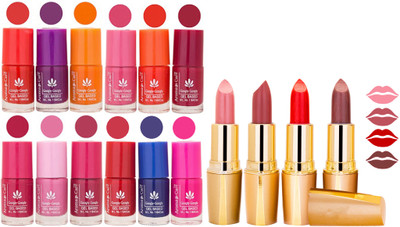 

Aroma Care Lot of 12-piece Surprise Nail Polish Set and Rythm Lipsticks Combo 165(Set of 16)