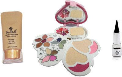 

ADS Liquid Foundation / 3957 Makeup Kit / Kajal(Set of 3)