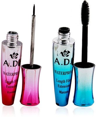 ADS Waterproof Mascara with Eyeliner(Set of 2)