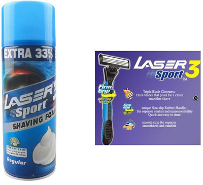 

Laser Sport 3 Shaving Kit(Set of 2)