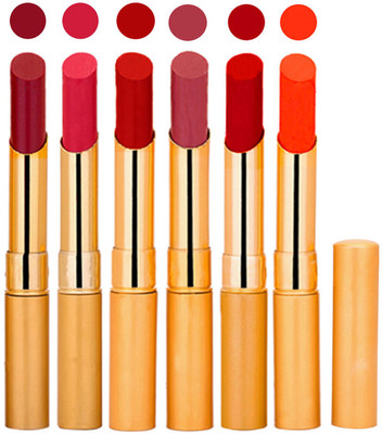 

Rythmx 6 Pcs Color Lipstick Makeup Creamy Matte Long Lasting Lip Colors 162201720(Multicolor,, 13.2 g)