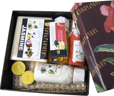 

Soulflower Festive Jasmine Body Milk Bath Set(Set of 6)