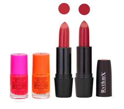 

Rythmx FB RYTH BLK LIPSTICKS AND NAIL POLISH IMPORTANT COMBO 025(Set of 4)